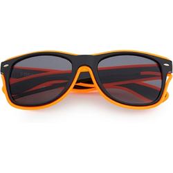 NEON zonnebril  zwart | neon oranje